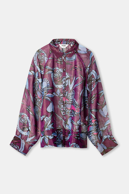 POM Amsterdam Blouses BLOUSE - Mystic Dinner Shimmer