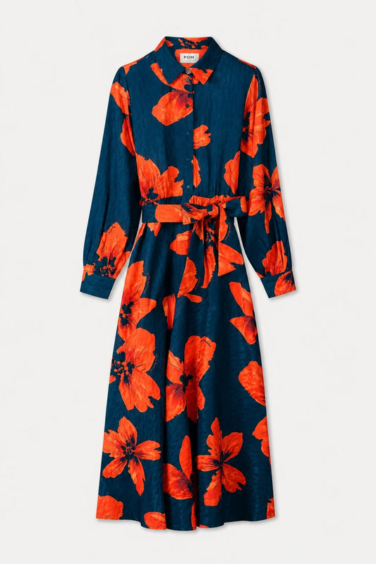 POM Amsterdam Dresses JURK - Cato Bloom Rouge