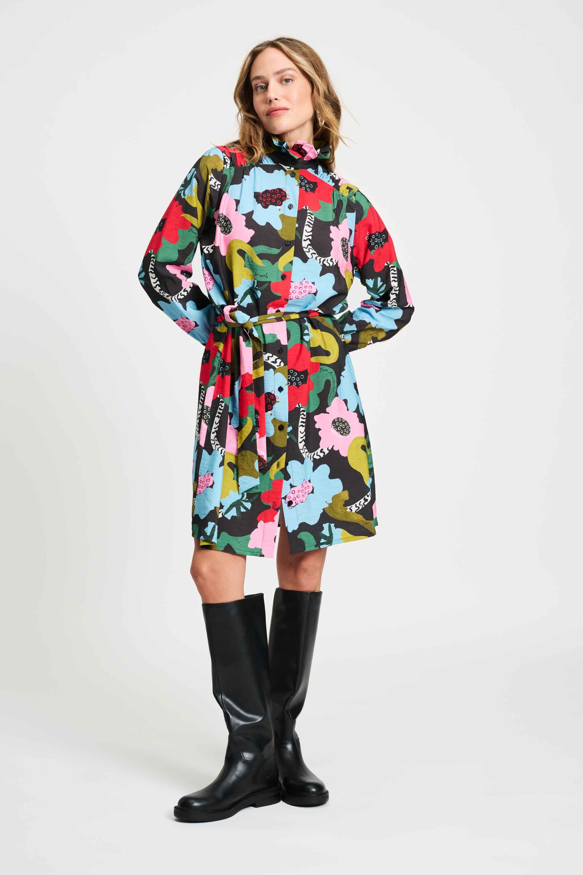 POM Amsterdam Dresses Multi colour / 34 JURK - Autumn Garden