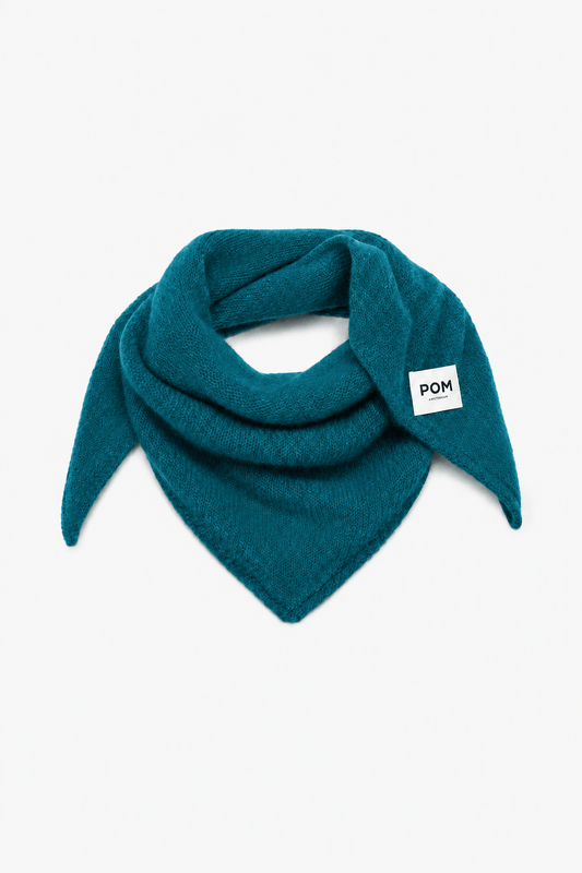 POM Amsterdam Scarves Green / OS SJAAL - Elly Teal Green
