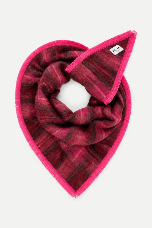 POM Amsterdam Scarves Pink / OS SJAAL - Hero Check Pink