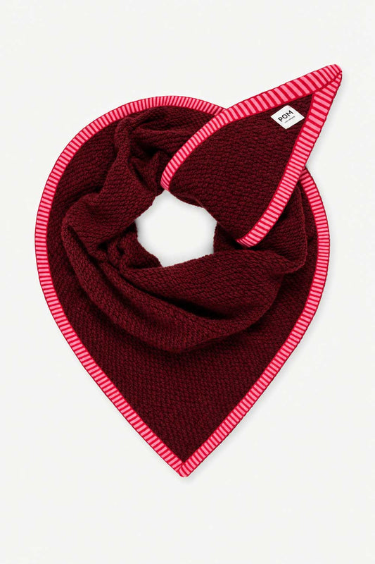 POM Amsterdam Scarves Red / OS SJAAL - Hero Burgundy Red