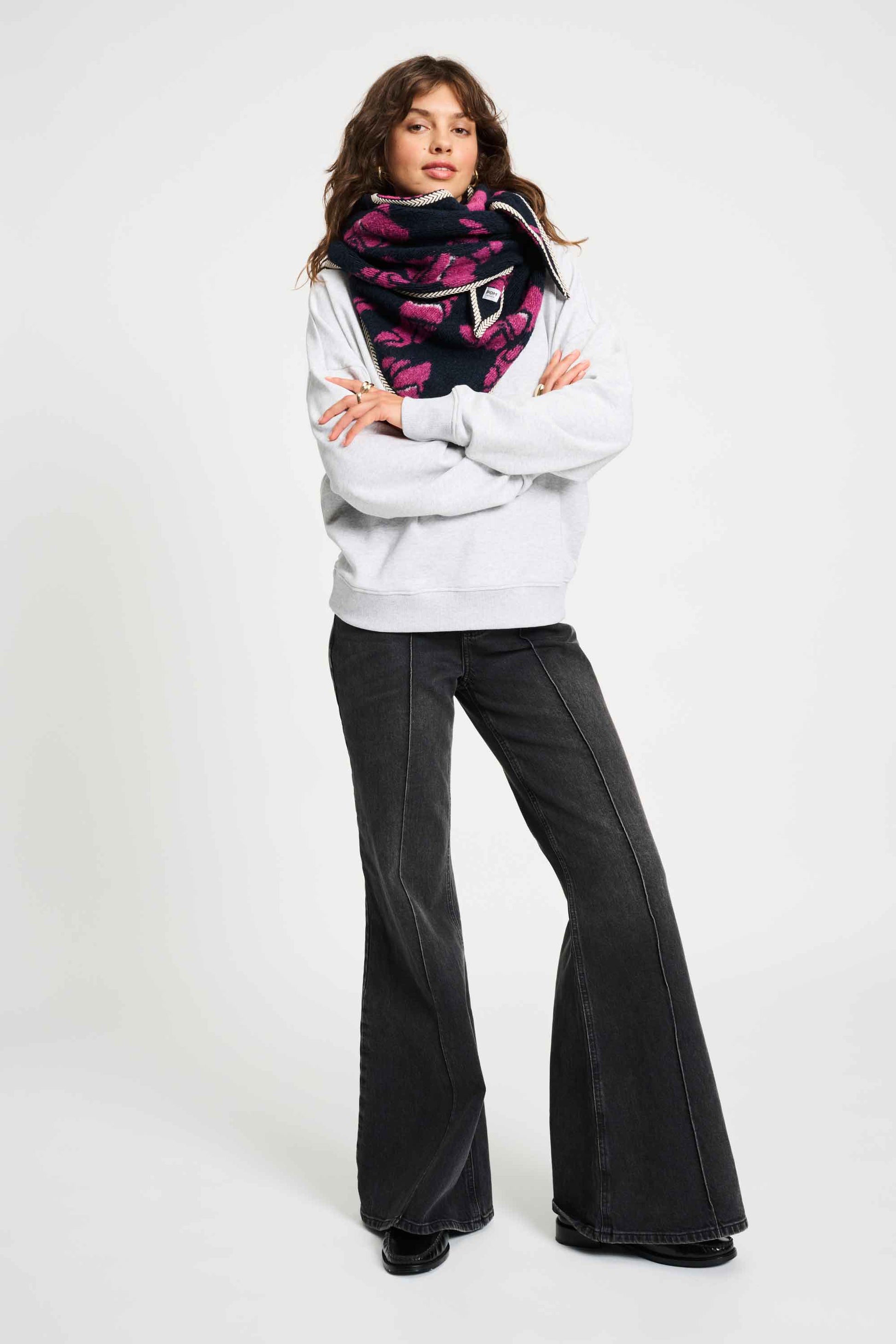 POM Amsterdam Shawls Blue / OS SJAAL - Les Croissaints