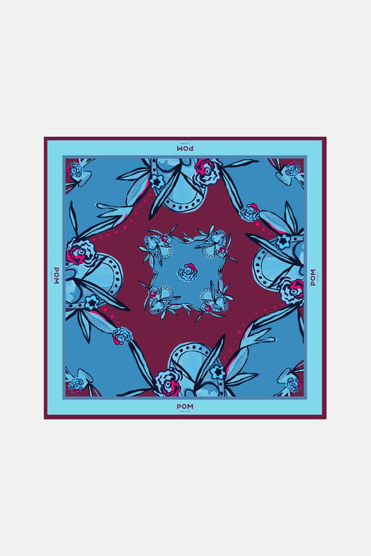 POM Amsterdam Shawls Blue / OS SJAAL - Mystic Dinner