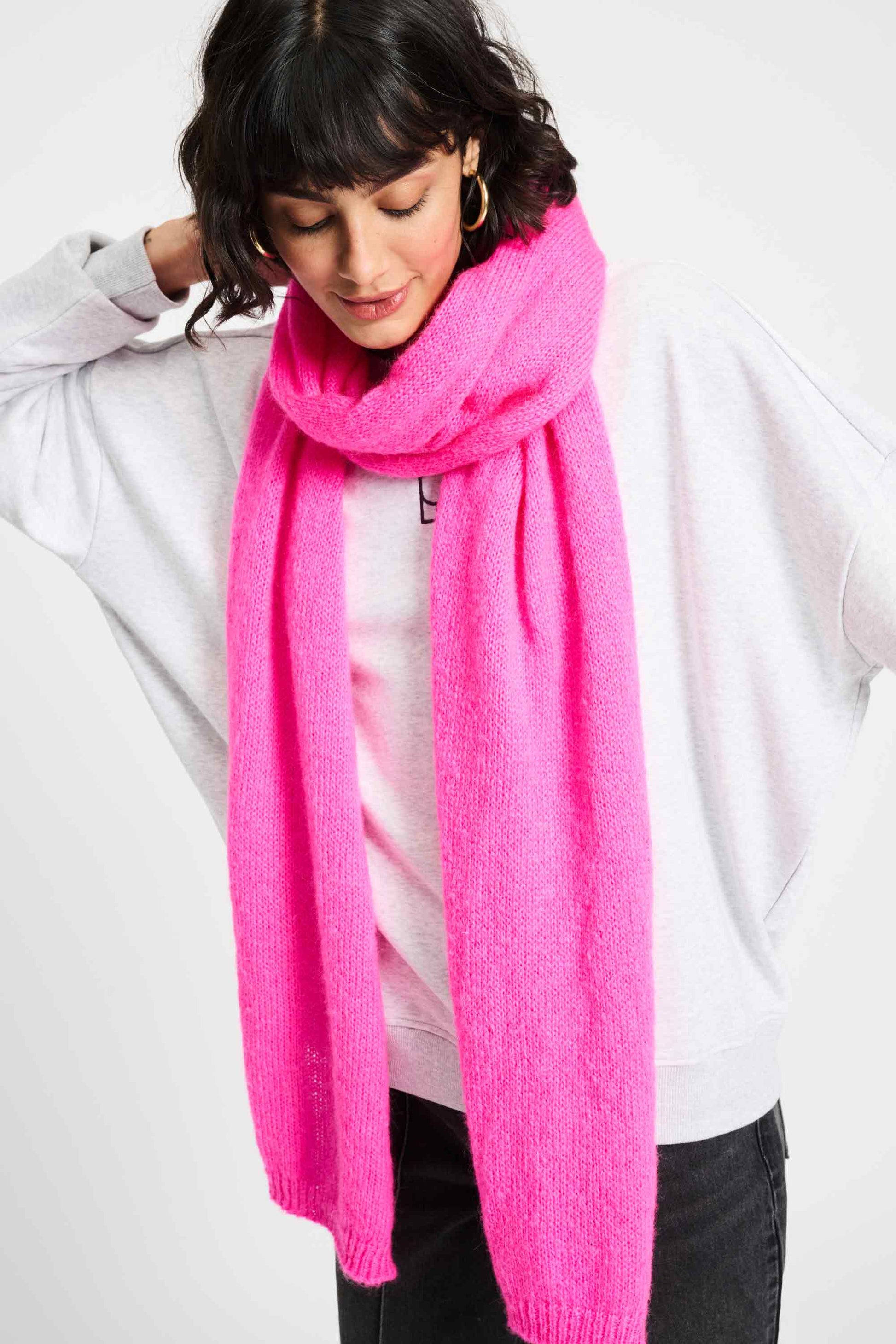 POM Amsterdam Shawls Pink / OS SJAAL - Dashing Pink