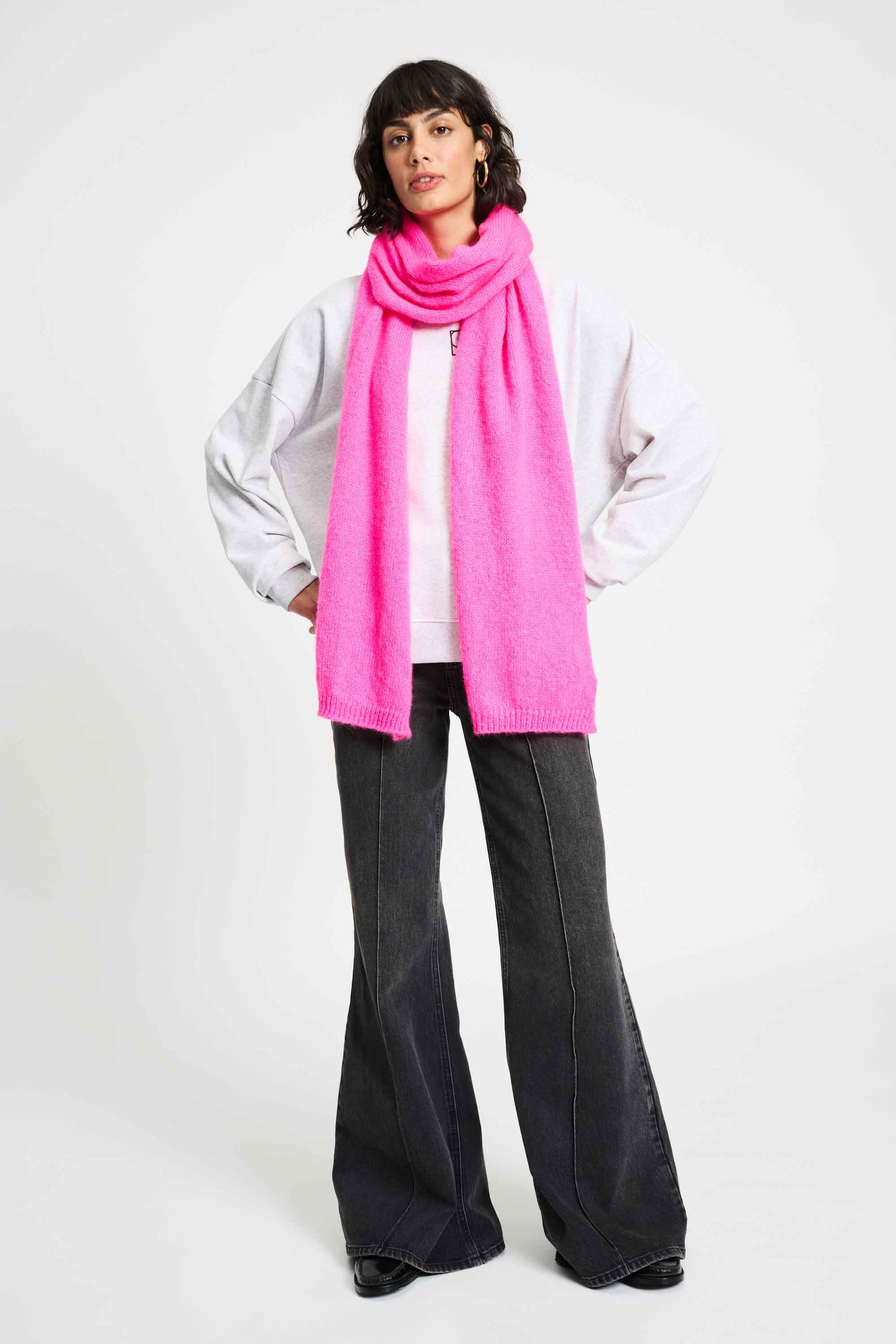POM Amsterdam Shawls Pink / OS SJAAL - Dashing Pink