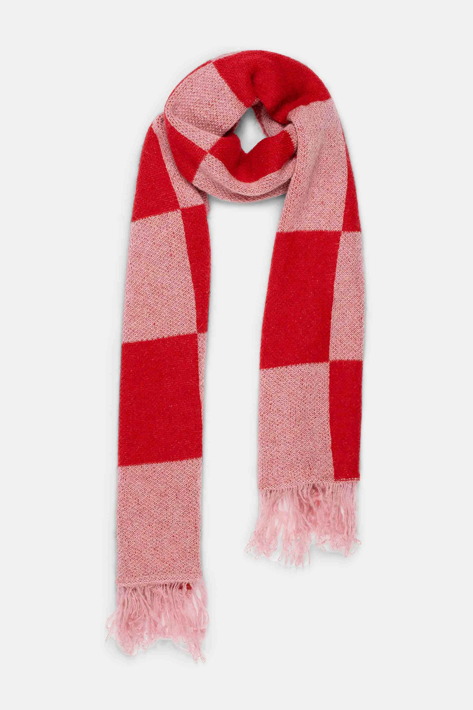 POM Amsterdam Shawls Red / OS SJAAL - Checks