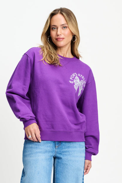 POM Amsterdam Sweaters Purple / 34 SWEATER - Sascha POM's Atelier