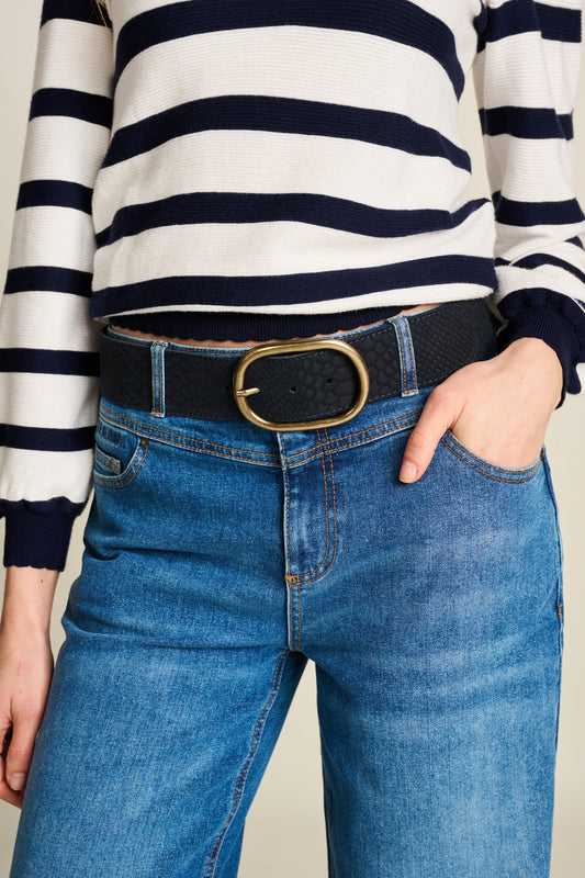 POM Amsterdam Belts Blue / 75 RIEM - Olivia Suede Navy