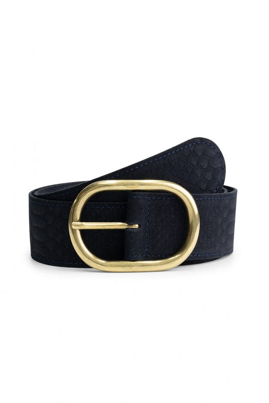 POM Amsterdam Belts RIEM - Olivia Suede Navy