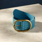 POM Amsterdam Belts RIEM - Olivia Suede Sky Blue