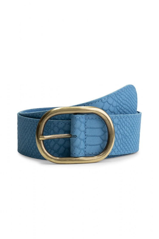 POM Amsterdam Belts RIEM - Olivia Suede Sky Blue