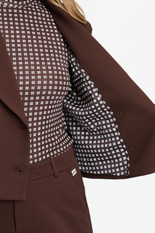POM Amsterdam Blazers BLAZER - Cassie Chocolate Brown