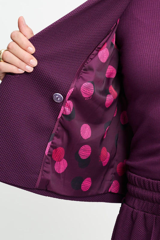 POM Amsterdam Blazers BLAZER - Cassie Dark Plum