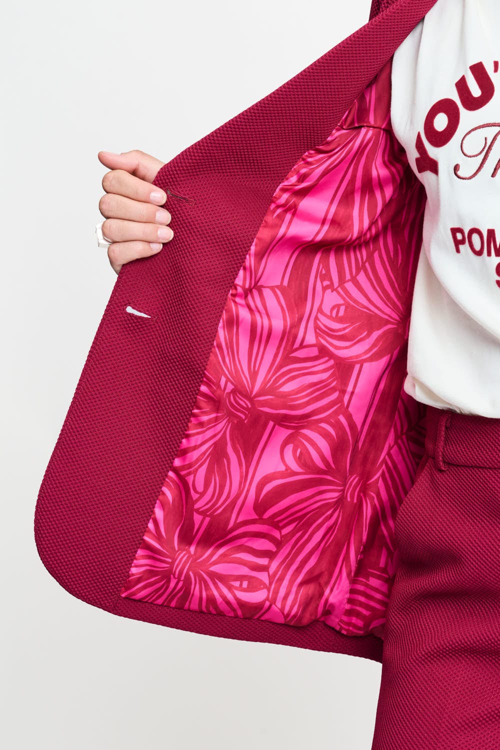 POM Amsterdam Blazers BLAZER - Chloé Burgundy Red