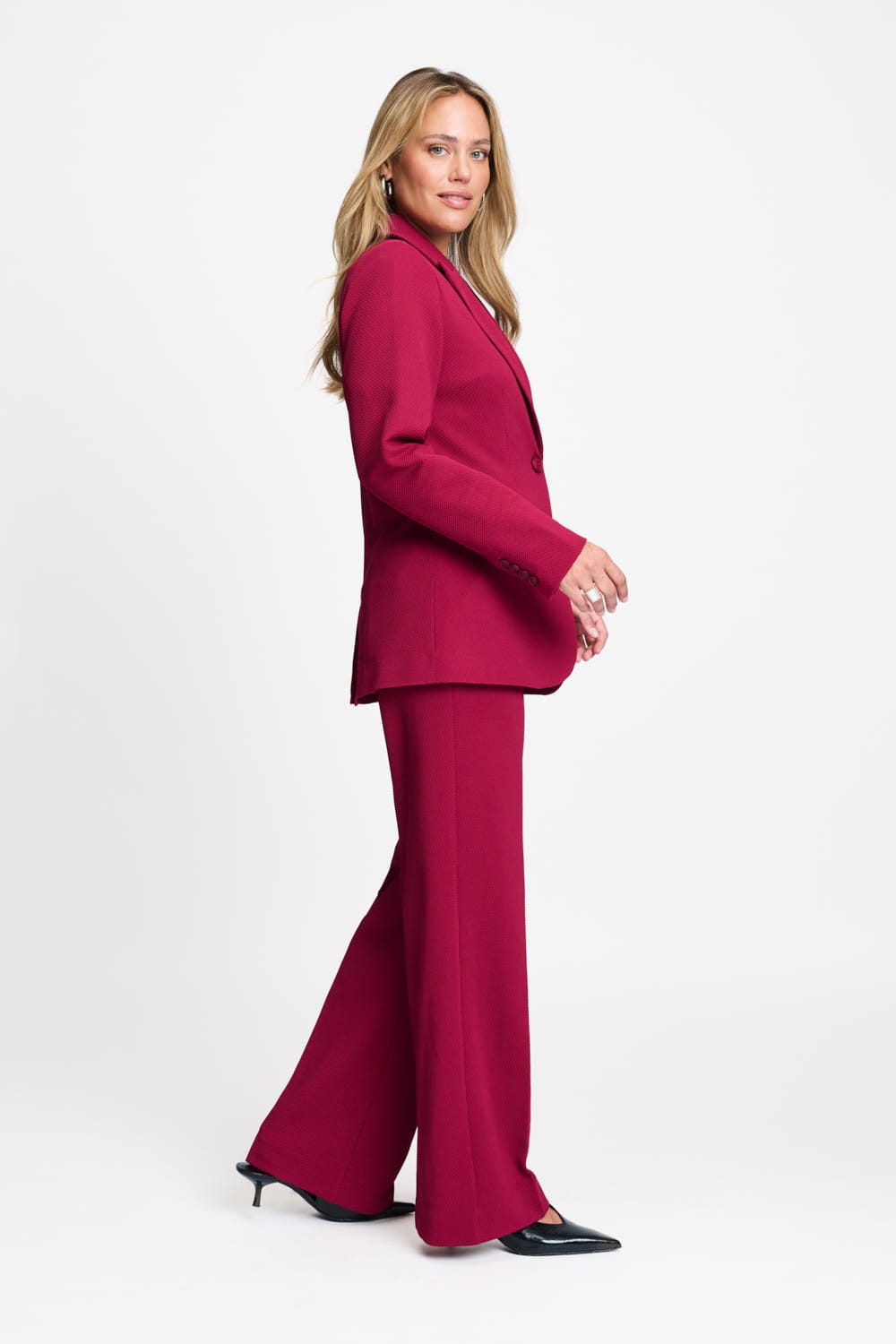 POM Amsterdam Blazers BLAZER - Chloé Burgundy Red