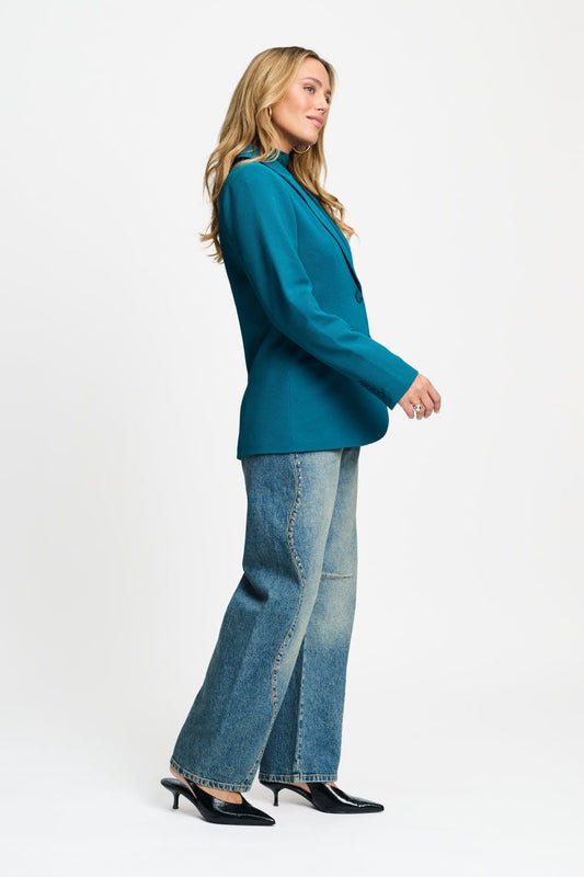 POM Amsterdam Blazers BLAZER - Chloé Teal Green