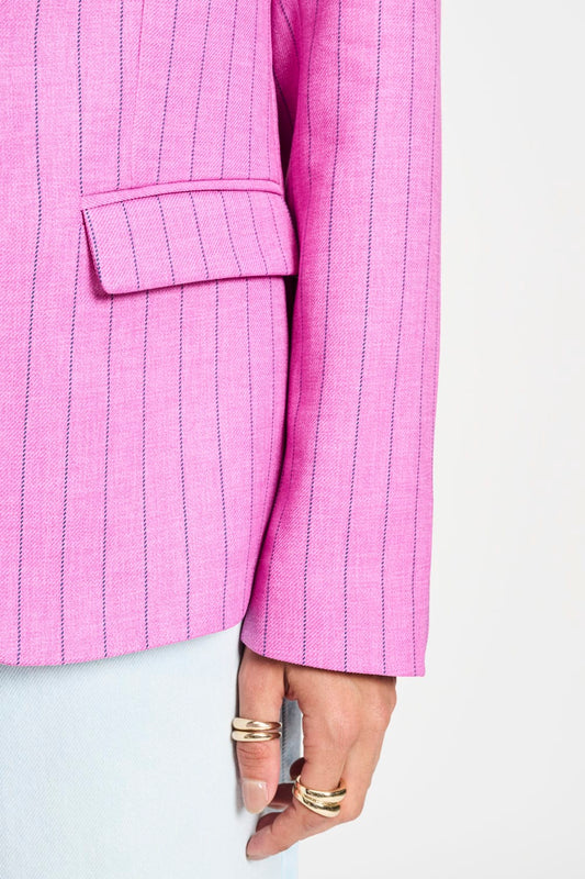 POM Amsterdam Blazers BLAZER - Rose Doux Striped