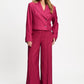 POM Amsterdam Blazers BLAZER - Rowan Striped Burgundy Red