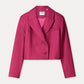 POM Amsterdam Blazers BLAZER - Rowan Striped Burgundy Red