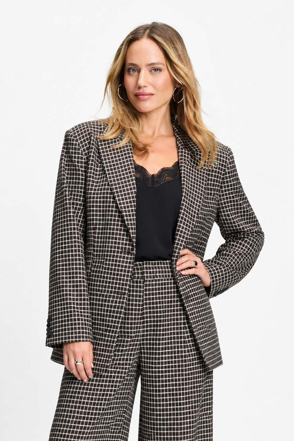 POM Amsterdam Blazers Brown / 34 BLAZER - Laurie Check Brown