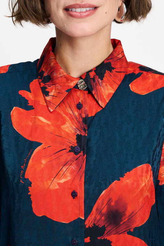 POM Amsterdam Blouses BLOUSE - Alex Bloom Rouge