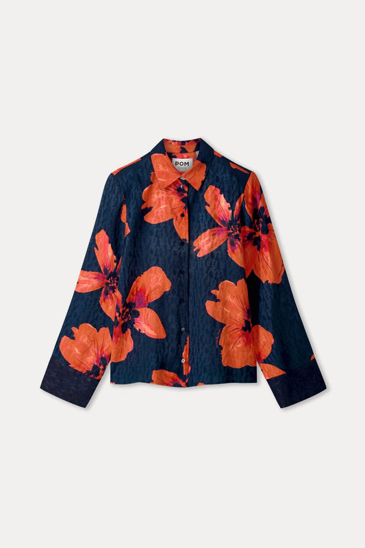 POM Amsterdam Blouses BLOUSE - Alex Bloom Rouge