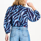 POM Amsterdam Blouses BLOUSE - Animal Blue