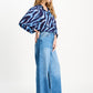 POM Amsterdam Blouses BLOUSE - Animal Blue