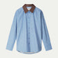 POM Amsterdam Blouses BLOUSE - Beau Check Sapphire Blue