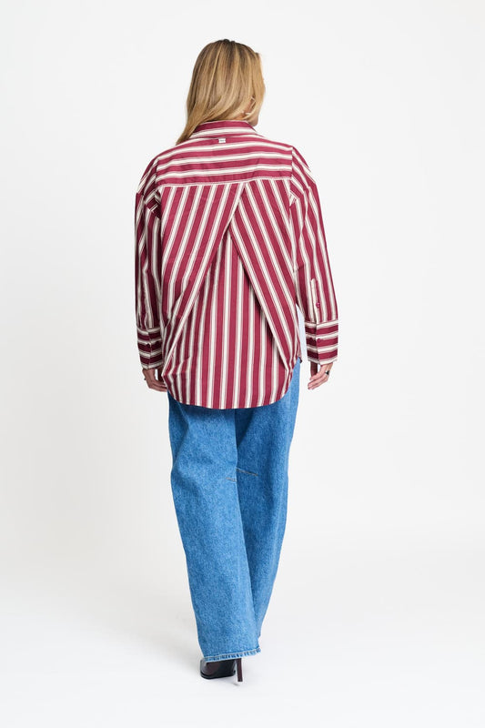 POM Amsterdam Blouses BLOUSE - Beau Ribbon Red