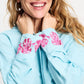 POM Amsterdam Blouses BLOUSE - Blue Sequins Urban Flora