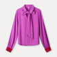 POM Amsterdam Blouses BLOUSE - Bow Frosting Pink