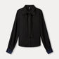 POM Amsterdam Blouses BLOUSE - Bow Noir