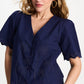 POM Amsterdam Blouses BLOUSE - Broderie Anglaise Night Blue