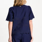 POM Amsterdam Blouses BLOUSE - Broderie Anglaise Night Blue