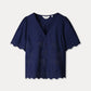 POM Amsterdam Blouses BLOUSE - Broderie Anglaise Night Blue