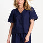 POM Amsterdam Blouses BLOUSE - Broderie Anglaise Night Blue