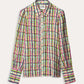 POM Amsterdam Blouses BLOUSE - Brushwork Check Linen