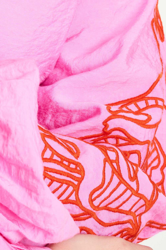 POM Amsterdam Blouses BLOUSE - Cheering Pink Sequins