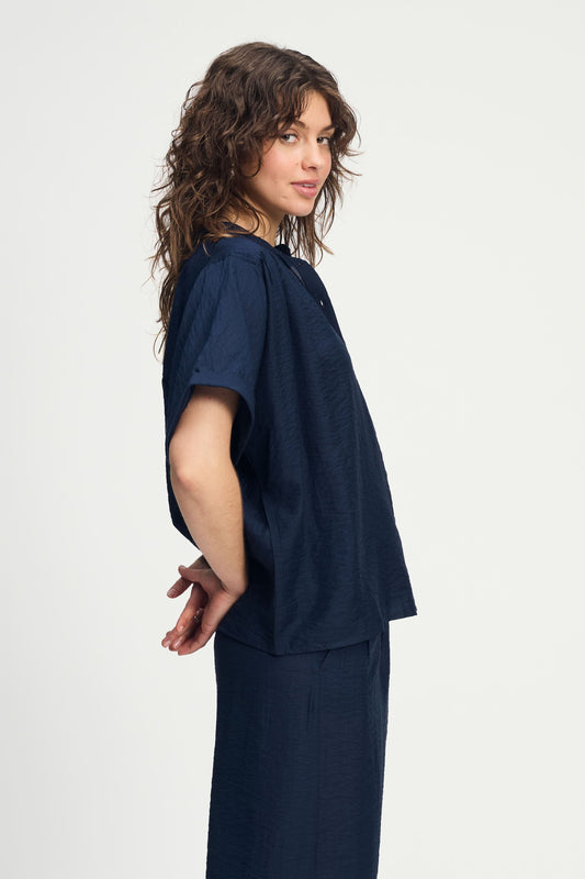 POM Amsterdam Blouses BLOUSE - Deep Dark Blue