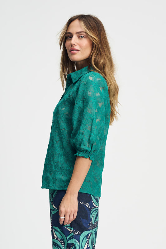 POM Amsterdam Blouses BLOUSE - Fresh Green