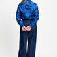 POM Amsterdam Blouses BLOUSE - Jade Bloom Cobalt Blue