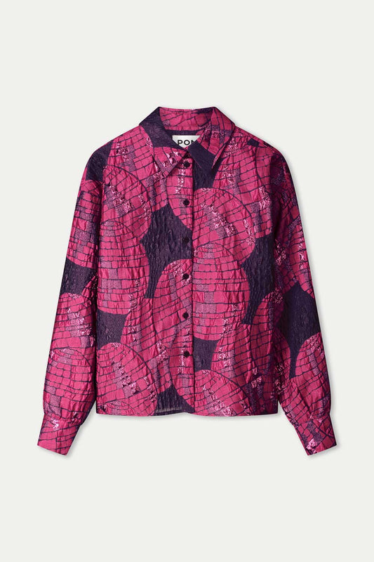 POM Amsterdam Blouses BLOUSE - Jade Disco Dots
