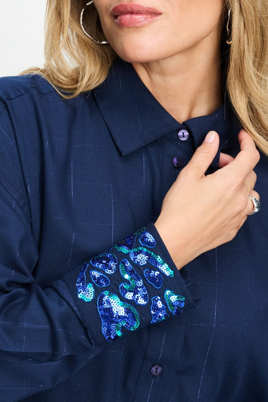 POM Amsterdam Blouses BLOUSE - Lexi Eternal Blue