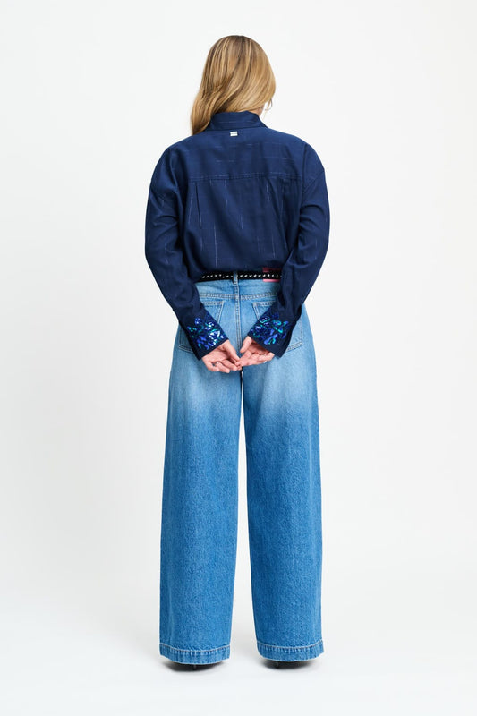 POM Amsterdam Blouses BLOUSE - Lexi Eternal Blue