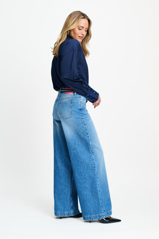 POM Amsterdam Blouses BLOUSE - Lexi Eternal Blue
