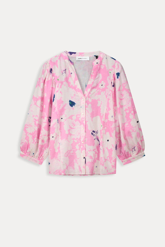 POM Amsterdam Blouses BLOUSE - Lilies Pink