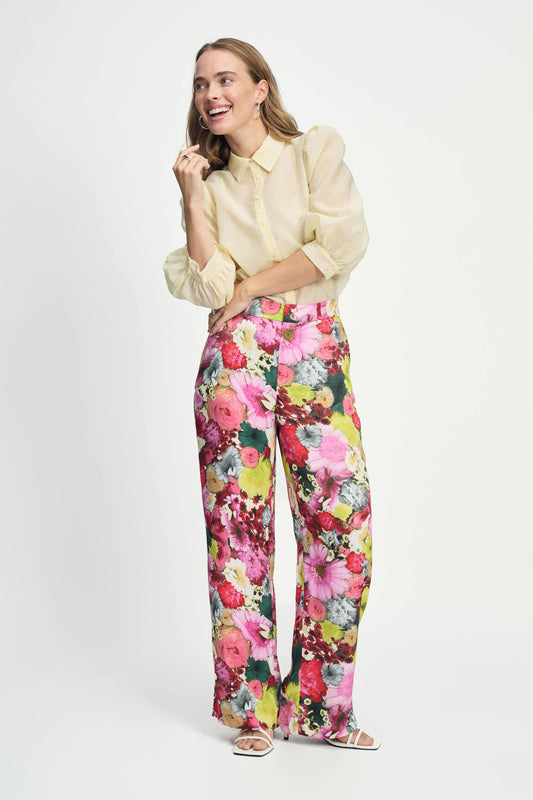 POM Amsterdam Blouses BLOUSE - Lime Dots