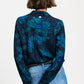 POM Amsterdam Blouses BLOUSE - Mila Bloom Teal Green